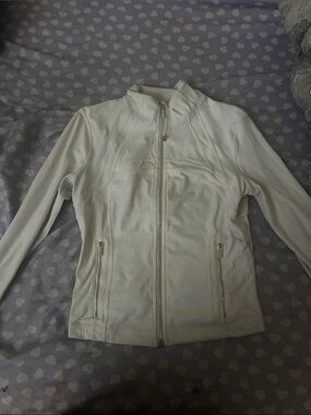 lululemon athletica Beige Gold Zip-Up Athletic Jacket